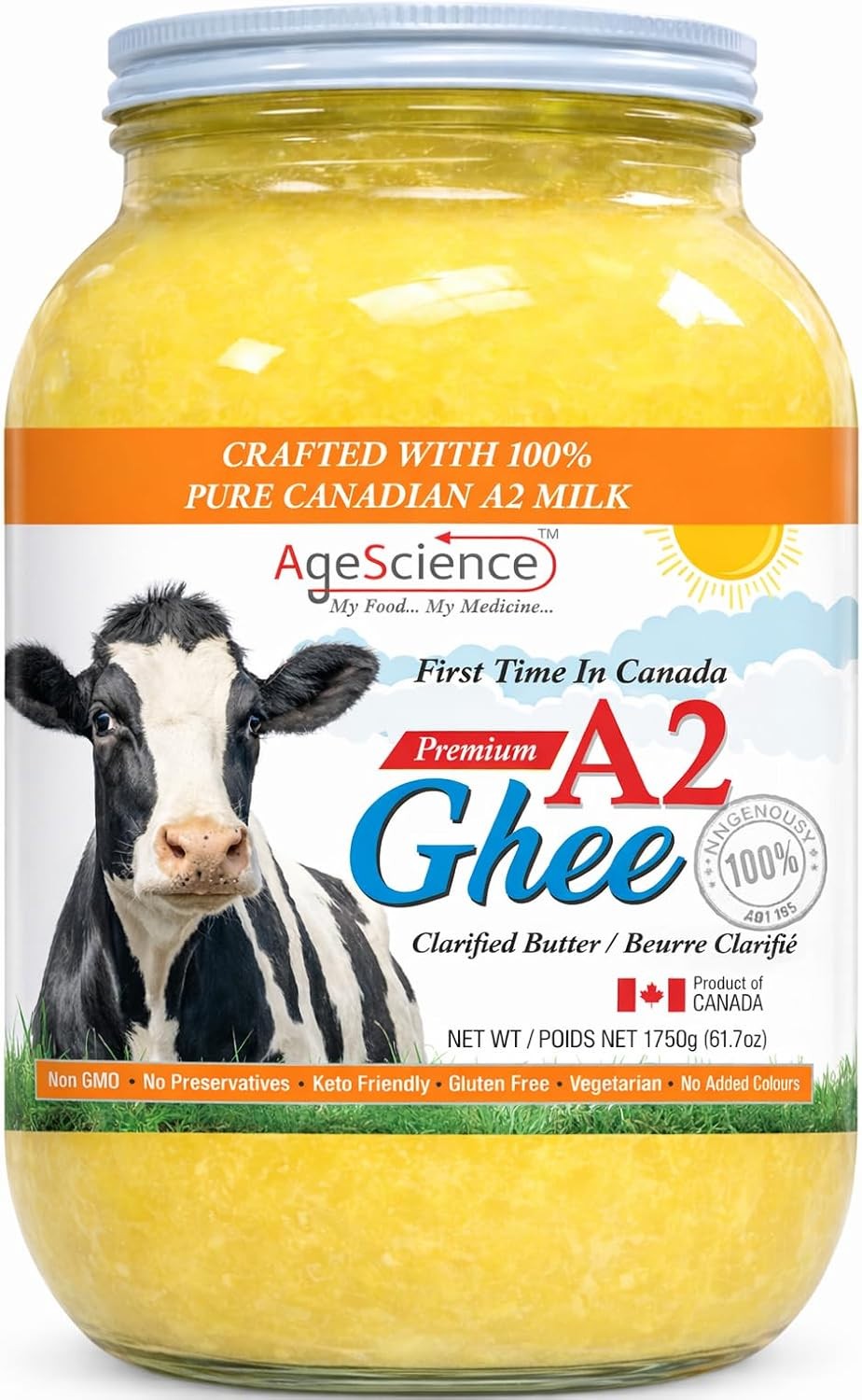 AgeScience Canadian A2 Ghee