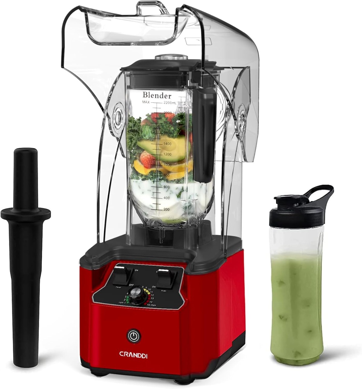 CRANDDI Commercial Quiet Blender