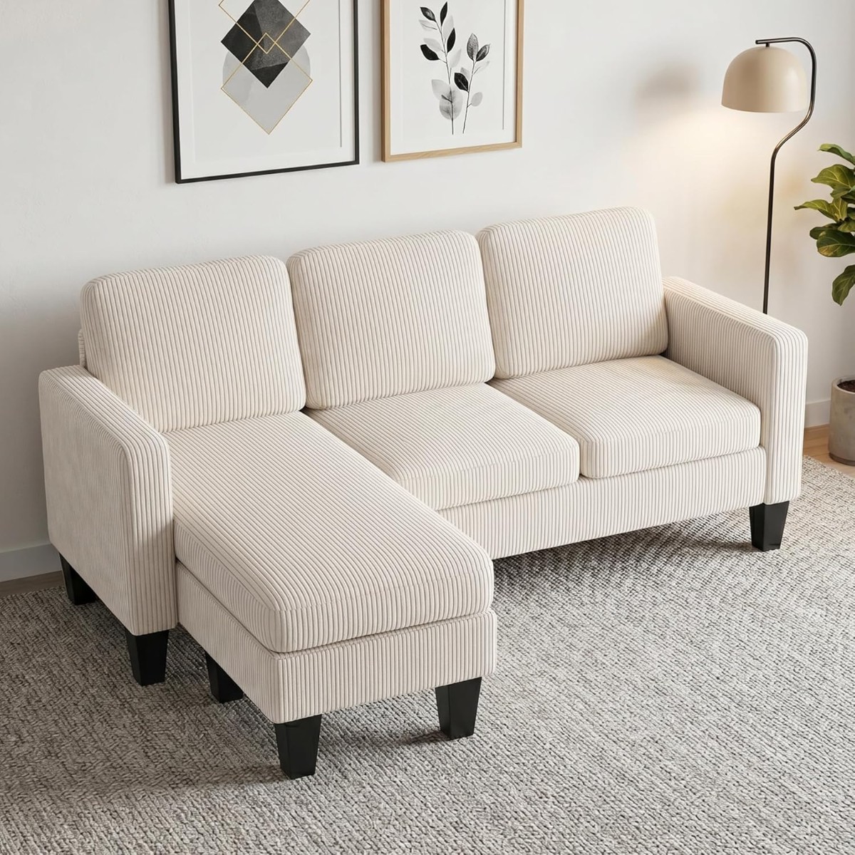 HOMCOM 73" Sectional Sofa
